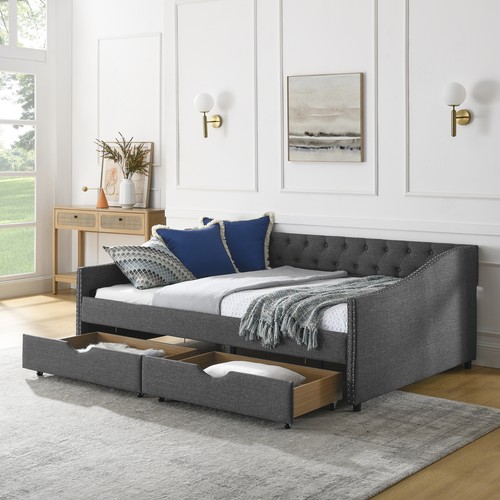 Divano letto trapuntato