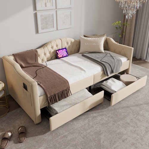 Letto giorno 90x200 con 2 - cm,