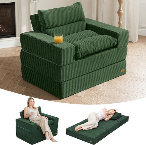 Luxury corduroy single sofa - single,